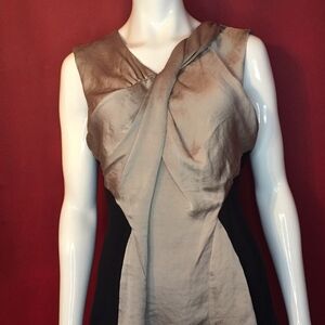 Alfani Black & Gold Top in Size L